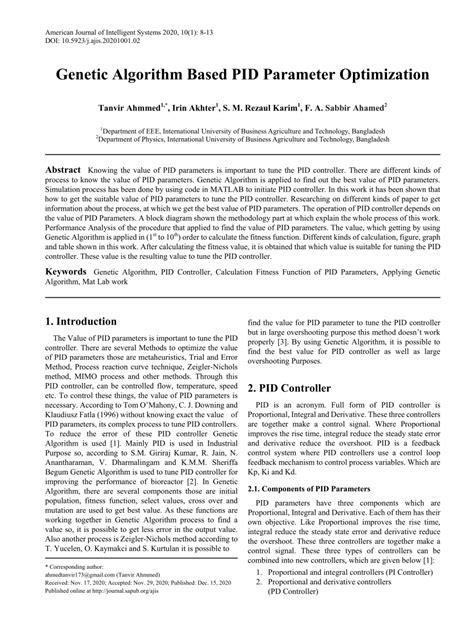 Genetic Algorithm PID 的图像结果