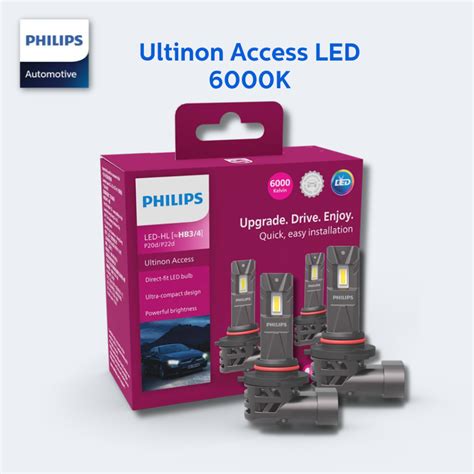 Philips Ultinon Access Car Headlights Bulb LED 6000K | Shopee Singapore