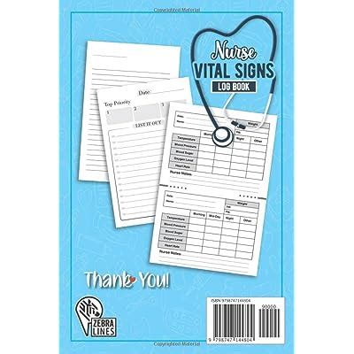 Vital Signs Log Sheets: Vital Signs Log Book 6x9 and | Ubuy India