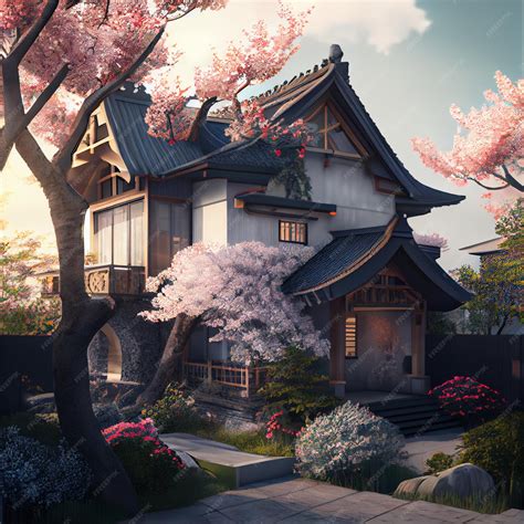 Premium Photo | Traditional japanese luxury house pagoda home with ...