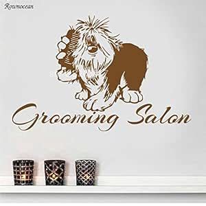 Buy Gadgets Wrap Funny Dog Wall Decal Vinyl Home Decor Grooming Salon ...