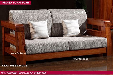 Teak Wood L Shape Sofa Set Lobby Sofa Set 2 Piece Recliner Set Wooden ...