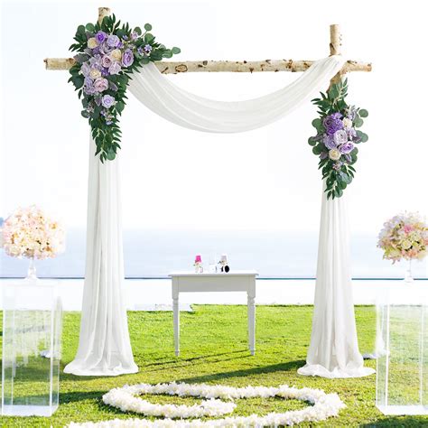 Purple Wedding Arch Decorations Wedding Arch Flowers, Lavender, Purple
