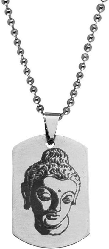 M Men Style Religious Lord Gautam Buddha Pendant Necklace Chain ...