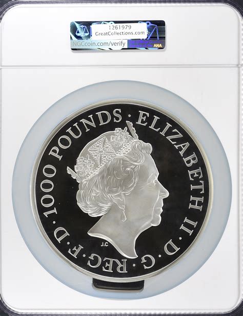 Great Britain 2019 Silver £1000 (1000 Pounds) Una and the Lion 2-Kilo ...