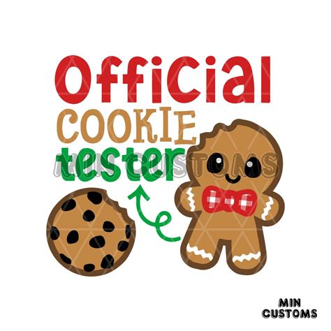Official Cookie Test Gingerbread Svg, Christmas Light Svg | Inspire Uplift