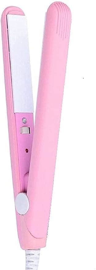 Women's & Girl's Mini Pink Plastic 2in1 Hair Straightener and Curler ...