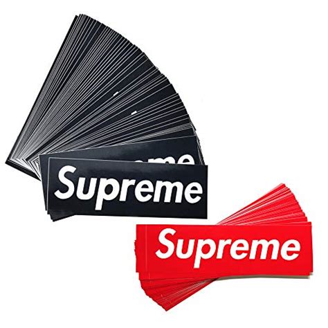 Buy Xorastra 100-Pack Supreme Box Logo Sticker, Classic Supreme Box ...