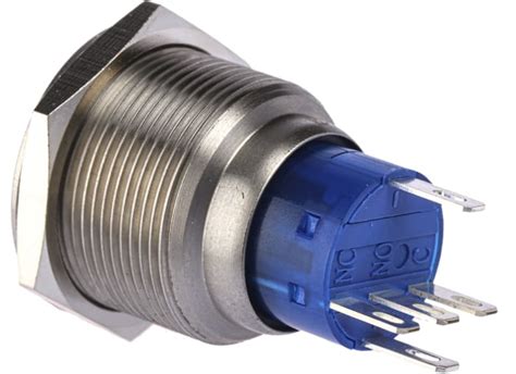 RS PRO | RS PRO Illuminated Push Button Switch, Momentary, Panel Mount ...