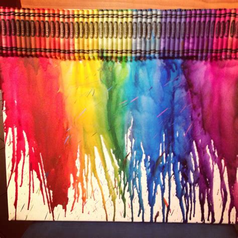 Melting Crayon Background Melted