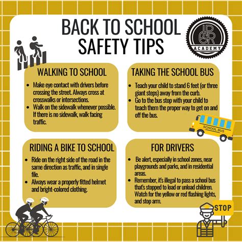 Back to School Safety Tips - JGPR Academy