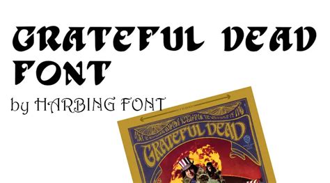 Grateful Dead Font | Free Fonts Vault