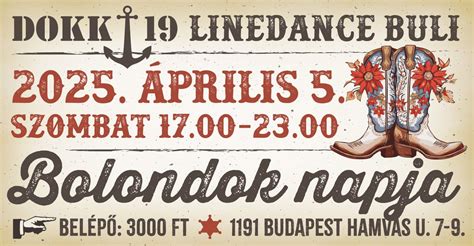 Bolondok napi country linedance buli, Hamvas u. 7-9., Budapest, Hungary ...