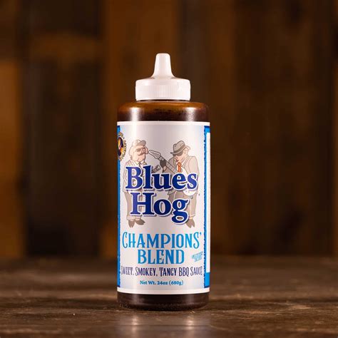 Blues Hog Champions Blend BBQ Sauce - Squeeze Bottle 24 oz | Black and ...