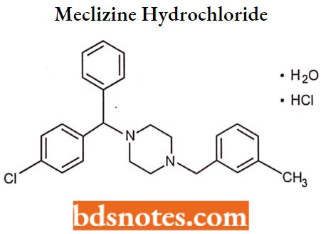 Medicinal Chemistry of Antihistamines Agents Notes - BDS Notes