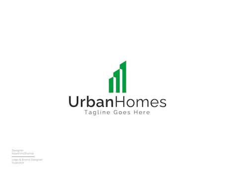 Modern building logo design | Premium Vector