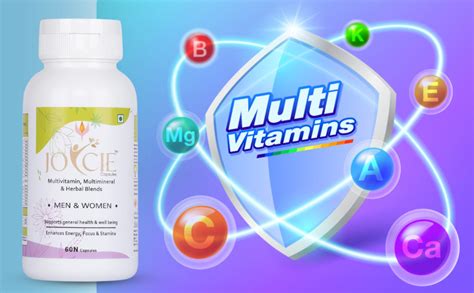 JOYCIE Herbal Extracts Multivitamin & Multimineral Capsules with ...