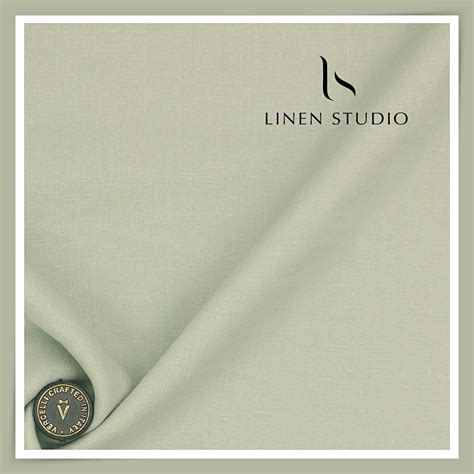 70 Lea Pure French Linen Shirting by Vercelli Italy - Pastel Green (NE ...