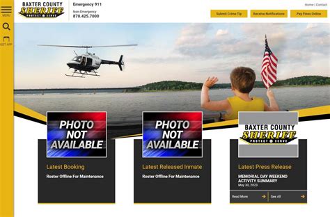 Inmate Roster Down Due to Upgrade | Baxter County Sheriff's Office