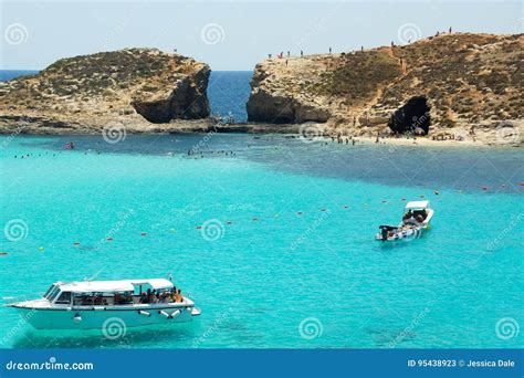 The Blue Lagoon Located on Comino Island in Malta Editorial Stock Photo ...