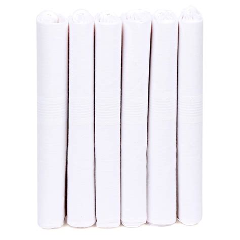 Men’s Cotton Handkerchiefs Pack of 6 | Soft & Durable Daily Use Hankies ...