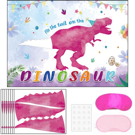 Enthur Pin The Tail On The Dinosaur Game Dinosaur Party | Desertcart INDIA