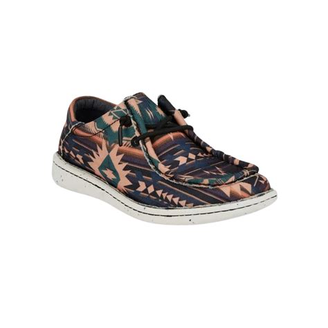 Multicolor Justin Women's Hazer Print Prism Mocc Shoe | The Boot Jack