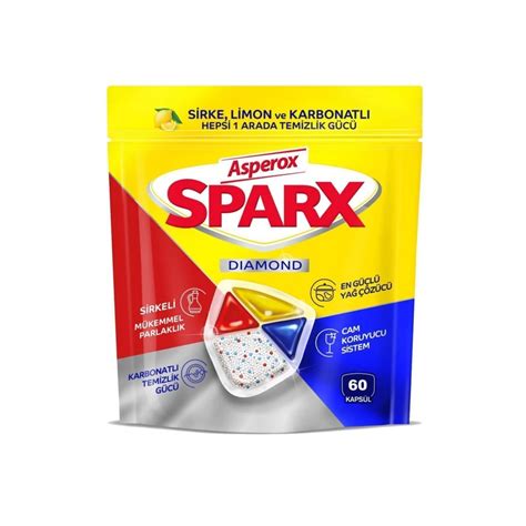ASPEROX SPARX DIAMOND BULAŞIK MAKİNE TABLETİ 60 KAPSÜL - 8697713939035