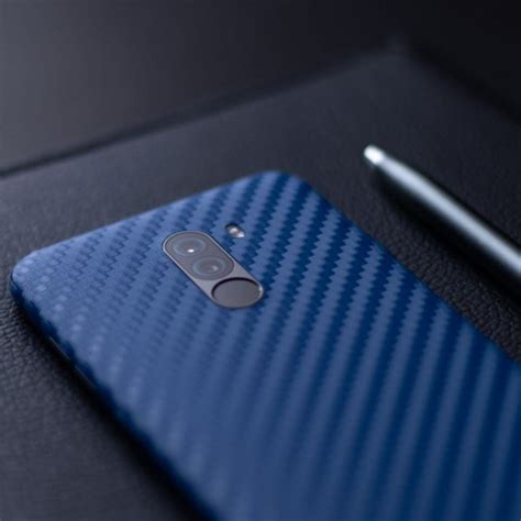 Dark Blue Carbon Fiber Mobile Skin – WrapCart Skins