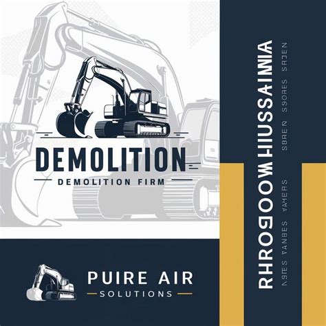Entry #45 by sadiaahmed6 for Modern Demolition Firm Logo & Banner ...