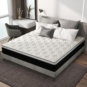 CHEVNI Soft King Medium Memory Foam 12 in. Bed-in-a-Box Mattress HD ...