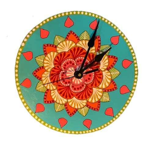 Penkraf |Pen Mandala on Engraved Round MDF Clock Hobbyist Level DIY Kit ...