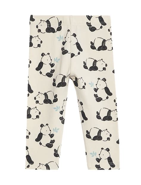 Cotton Rich Panda Leggings (0-3 Yrs)