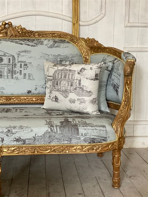 Louis XVI canapé / sofa with birds and foliage – Parrot & Lily Pvt Ltd