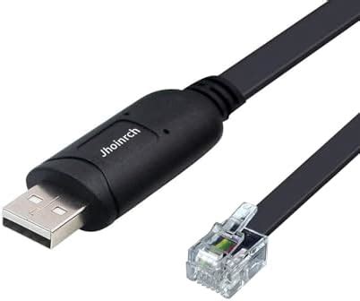 Jhoinrch USB to RJ12/RJ11 6P4C RS232 Serial Cable Adapter for APC PDU ...