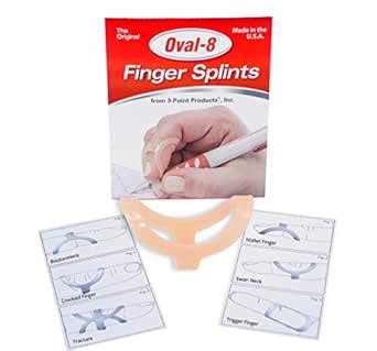 2 : 3 Point Products Oval-8 Individual Finger Splint, Size 2, 0.4 Ounce ...