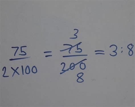 Express 75cm to 2m as a simplest ratio - Brainly.in