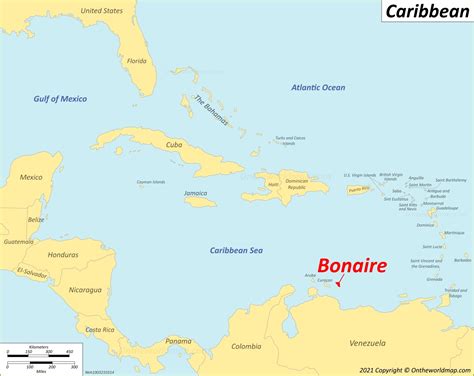 Bonaire Map | Caribbean Netherlands | Detailed Map of Bonaire Island