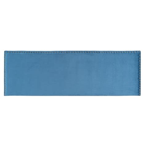 Tête de lit 180 x 6 x 60 cm Tissu Synthétique Bleu | Leroy Merlin