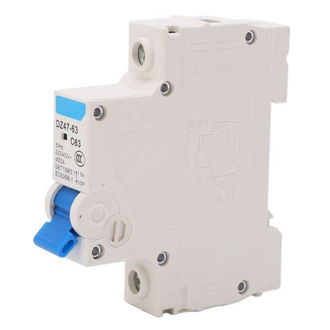 Buy 63A Single-Pole DC Circuit Breaker,400V Mini Home Circuit Breaker ...