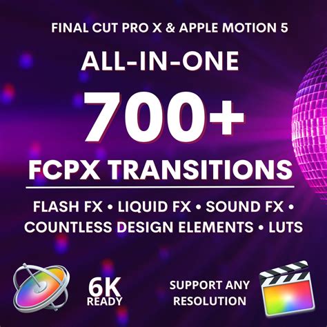 700+ FCPX Video Transitions for Final Cut Pro X & Apple Motion 5 Flash ...