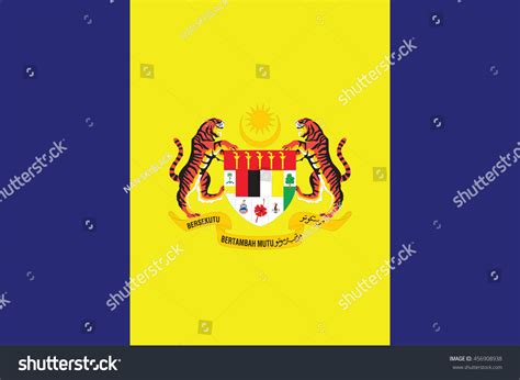 Flag Putrajaya State Federal Territory Malaysia Stock Vector (Royalty Free) 456908938