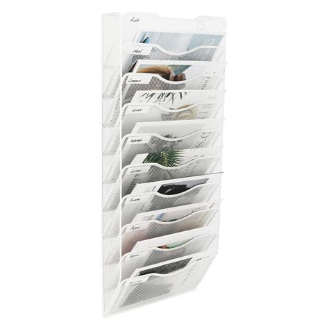 Snapklik.com : Wall File Organizer,10 Tire Hanging File Folder ...