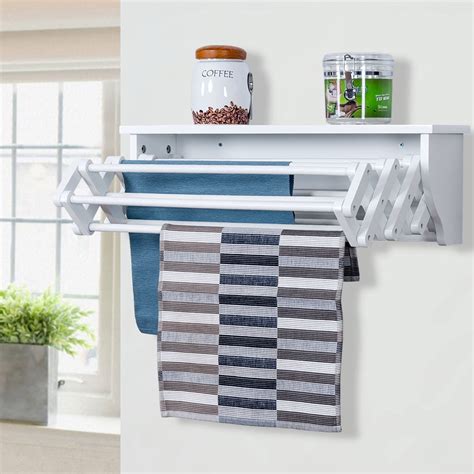 Wall Mounted Collapsible Clothes Rack at Justin Pope blog