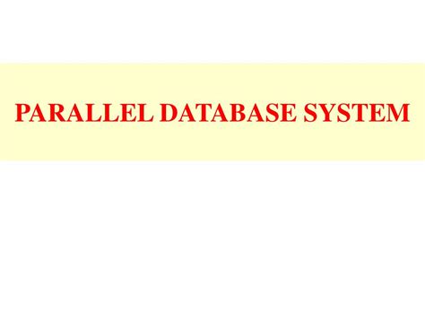 Image result for Parallel vs Distributed Database