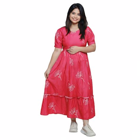 Buy PREETHI SHAPEWEAR Maternity Kurti for Pregnancy Comfort, Cotton ...