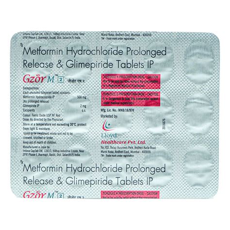 Gzor M 2 Tablet | Uses, Side Effects, Price | Apollo Pharmacy