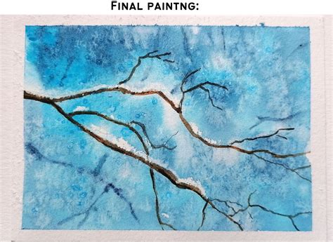 Watercolor Salt Technique How To Use Salt In Watercolour Painting For