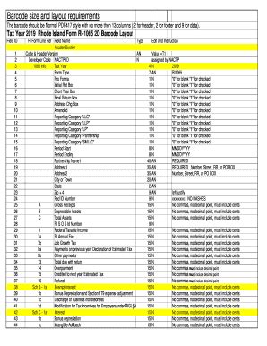 Fillable Online Barcode size and layout requirements - Rhode Island ...