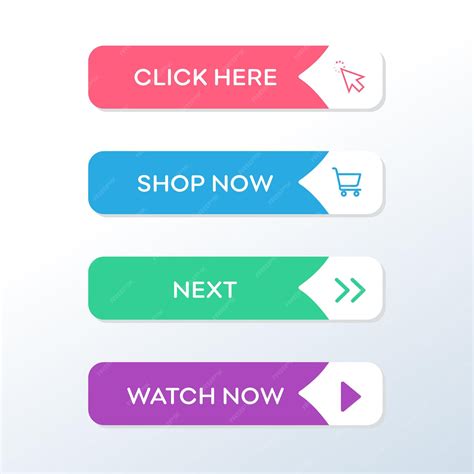 Premium Vector | Call to action button website action button vector ...